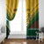 Custom South Africa Rugby Window Curtain Springboks Go Champions African Pattern