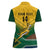 Custom South Africa Rugby Women Polo Shirt Springboks Go Champions African Pattern