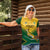 Custom South Africa Rugby Women Polo Shirt Springboks Go Champions African Pattern