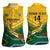 Custom South Africa Rugby Women Sleeveless Polo Shirt Springboks Go Champions African Pattern