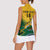 Custom South Africa Rugby Women Sleeveless Polo Shirt Springboks Go Champions African Pattern