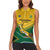 Custom South Africa Rugby Women Sleeveless Polo Shirt Springboks Go Champions African Pattern