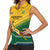 Custom South Africa Rugby Women Sleeveless Polo Shirt Springboks Go Champions African Pattern