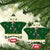 South Africa Rugby Christmas Ceramic Ornament Geseende Kersfees Springboks African Pattern - Wonder Print Shop