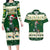 Custom South Africa Rugby Christmas Couples Matching Long Sleeve Bodycon Dress and Hawaiian Shirt Geseende Kersfees Springboks African Pattern - Wonder Print Shop