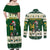 Custom South Africa Rugby Christmas Couples Matching Off Shoulder Maxi Dress and Long Sleeve Button Shirt Geseende Kersfees Springboks African Pattern - Wonder Print Shop