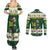 Custom South Africa Rugby Christmas Couples Matching Summer Maxi Dress and Long Sleeve Button Shirt Geseende Kersfees Springboks African Pattern - Wonder Print Shop