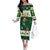 Custom South Africa Rugby Christmas Family Matching Off Shoulder Long Sleeve Dress and Hawaiian Shirt Geseende Kersfees Springboks African Pattern - Wonder Print Shop