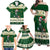 Custom South Africa Rugby Christmas Family Matching Off Shoulder Maxi Dress and Hawaiian Shirt Geseende Kersfees Springboks African Pattern - Wonder Print Shop