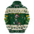 Custom South Africa Rugby Christmas Hoodie Geseende Kersfees Springboks African Pattern - Wonder Print Shop