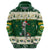 Custom South Africa Rugby Christmas Hoodie Geseende Kersfees Springboks African Pattern - Wonder Print Shop