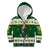 Custom South Africa Rugby Christmas Kid Hoodie Geseende Kersfees Springboks African Pattern - Wonder Print Shop