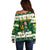 Custom South Africa Rugby Christmas Off Shoulder Sweater Geseende Kersfees Springboks African Pattern - Wonder Print Shop