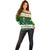 Custom South Africa Rugby Christmas Off Shoulder Sweater Geseende Kersfees Springboks African Pattern - Wonder Print Shop