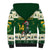 Custom South Africa Rugby Christmas Sherpa Hoodie Geseende Kersfees Springboks African Pattern - Wonder Print Shop