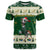 Custom South Africa Rugby Christmas T Shirt Geseende Kersfees Springboks African Pattern - Wonder Print Shop