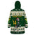 Custom South Africa Rugby Christmas Wearable Blanket Hoodie Geseende Kersfees Springboks African Pattern - Wonder Print Shop