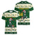 Custom South Africa Rugby Christmas Women V Neck T Shirt Geseende Kersfees Springboks African Pattern - Wonder Print Shop