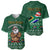 Personalised South Africa Christmas Baseball Jersey Cool Santa Claus With South African Map - Wonder Print Shop