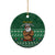 South Africa Christmas Ceramic Ornament Cool Santa Claus With South African Map - Wonder Print Shop