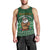 Personalised South Africa Christmas Men Tank Top Cool Santa Claus With South African Map - Wonder Print Shop