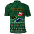 Personalised South Africa Christmas Polo Shirt Cool Santa Claus With South African Map - Wonder Print Shop