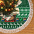 South Africa Christmas Tree Skirt Cool Santa Claus With South African Map - Wonder Print Shop