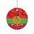 Eritrea Christmas Ceramic Ornament Eritrean Olive Santa Claus Merry Xmas - Wonder Print Shop