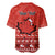 Personalised Canada Christmas Baseball Jersey Maple Leaf Santa With Map Merry Xmas - Wonder Print Shop