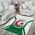 Personalized Algeria Area Rug Coat Of Arms African Pattern - Wonder Print Shop