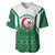 Personalized Algeria Baseball Jersey Coat Of Arms African Pattern - Wonder Print Shop