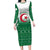 Personalized Algeria Long Sleeve Bodycon Dress Coat Of Arms African Pattern - Wonder Print Shop