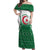 Personalized Algeria Off Shoulder Maxi Dress Coat Of Arms African Pattern - Wonder Print Shop