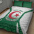 Personalized Algeria Quilt Bed Set Coat Of Arms African Pattern - Wonder Print Shop