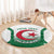 Personalized Algeria Round Carpet Coat Of Arms African Pattern