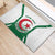 Personalized Algeria Rubber Doormat Coat Of Arms African Pattern - Wonder Print Shop