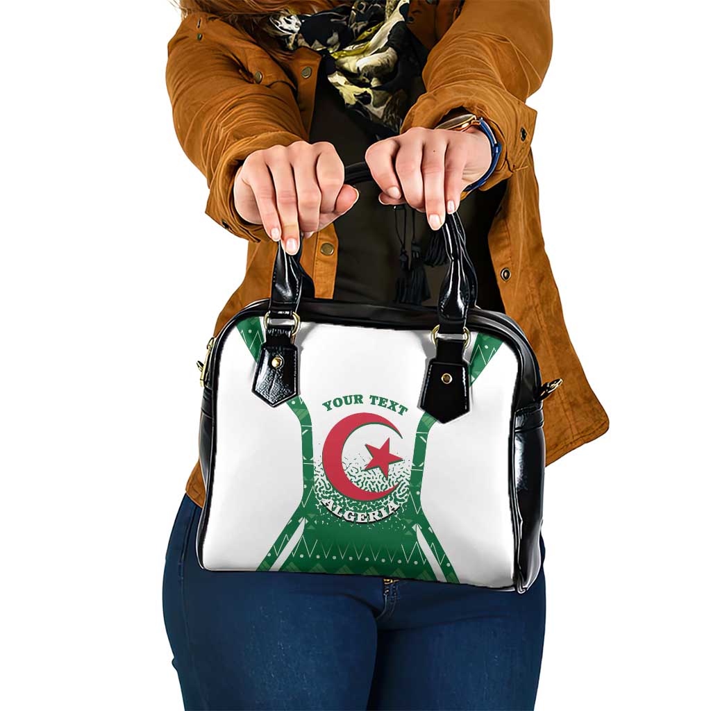 Personalized Algeria Shoulder Handbag Coat Of Arms African Pattern