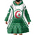 Personalized Algeria Wearable Blanket Hoodie Coat Of Arms African Pattern