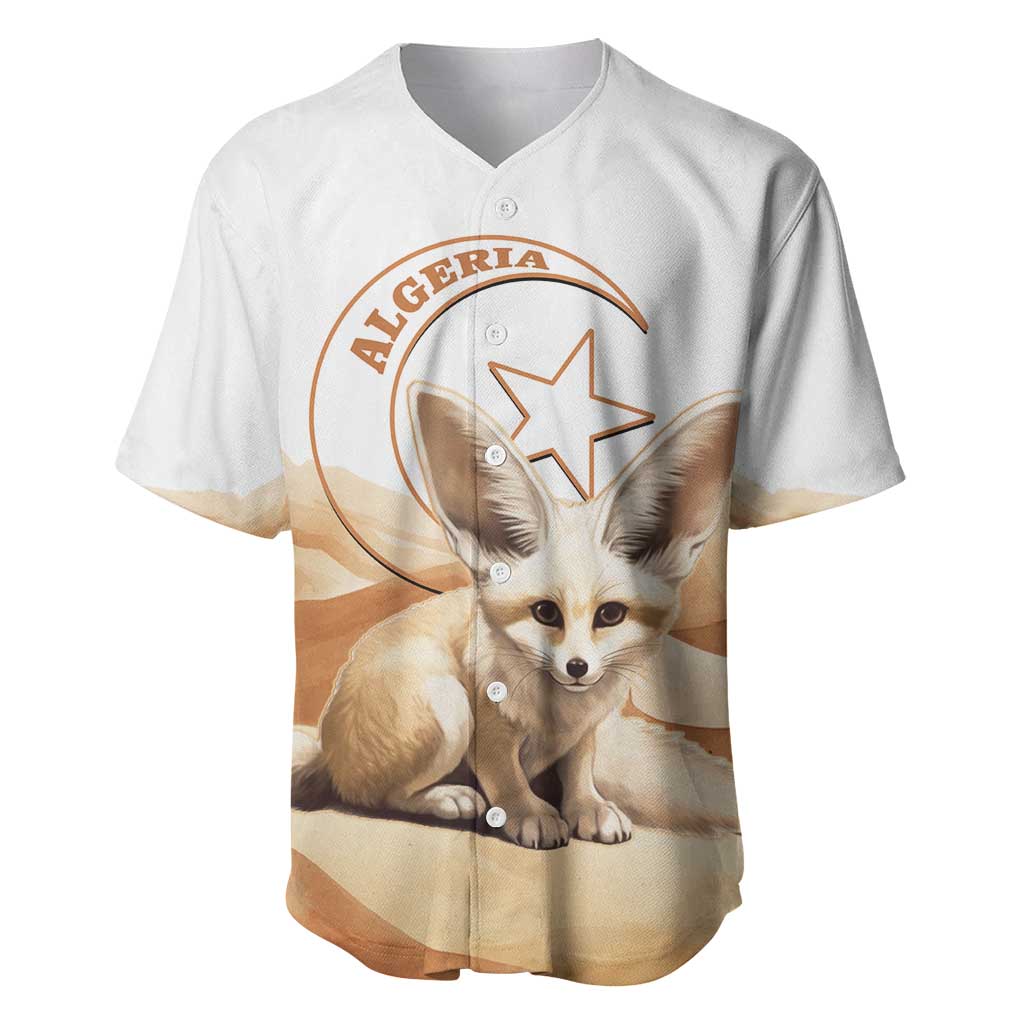 Fennec Fox Algeria Baseball Jersey Algerian Sahara - Wonder Print Shop