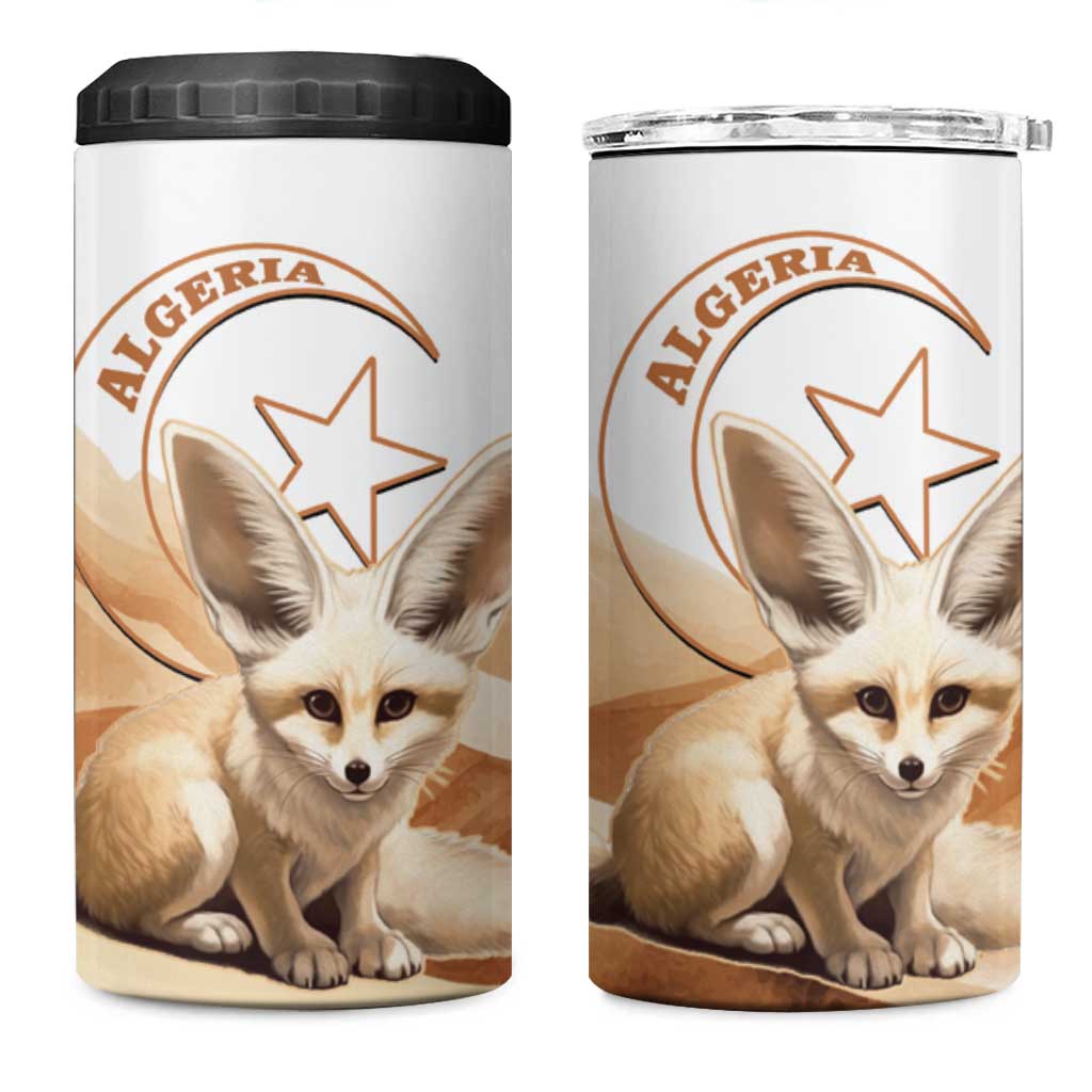 Fennec Fox Algeria 4 in 1 Can Cooler Tumbler Algerian Sahara - Wonder Print Shop