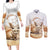 Fennec Fox Algeria Couples Matching Long Sleeve Bodycon Dress and Long Sleeve Button Shirt Algerian Sahara - Wonder Print Shop