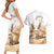 Fennec Fox Algeria Couples Matching Short Sleeve Bodycon Dress and Hawaiian Shirt Algerian Sahara - Wonder Print Shop