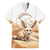 Fennec Fox Algeria Family Matching Off Shoulder Short Dress and Hawaiian Shirt Algerian Sahara - Wonder Print Shop