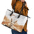 Fennec Fox Algeria Leather Tote Bag Algerian Sahara - Wonder Print Shop