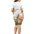 Fennec Fox Algeria Long Sleeve Bodycon Dress Algerian Sahara - Wonder Print Shop