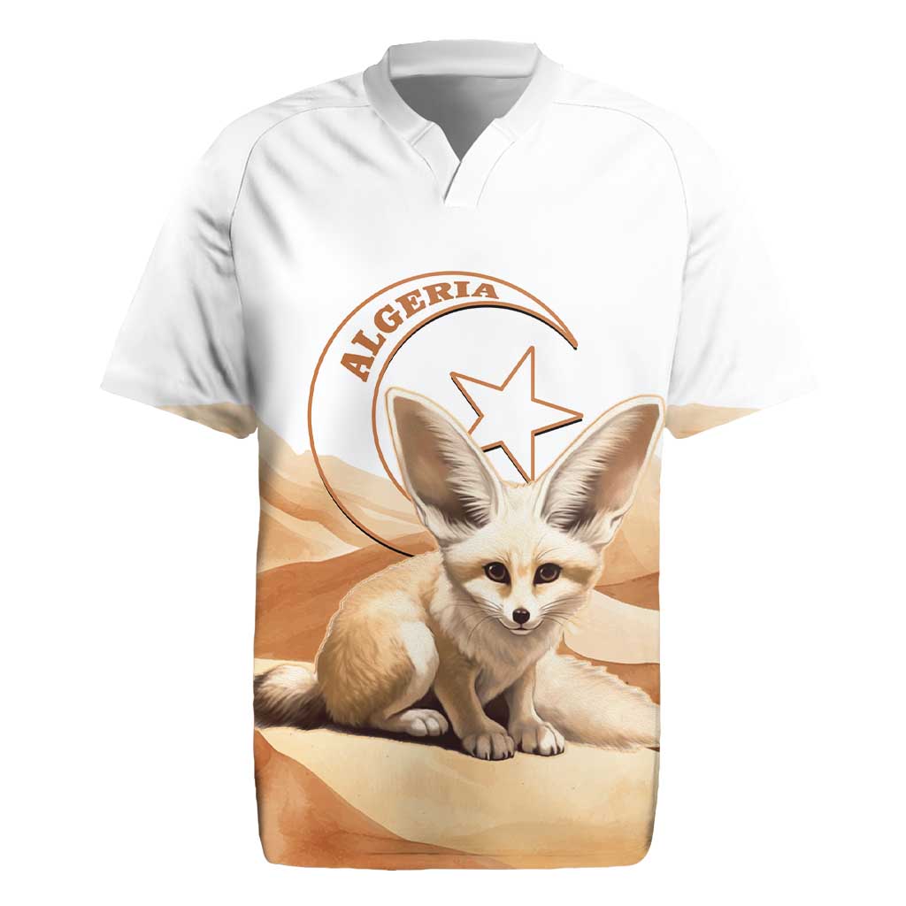 Fennec Fox Algeria Rugby Jersey Algerian Sahara - Wonder Print Shop