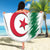 Custom Algeria Football Beach Blanket Go The Greens - Wonder Print Shop