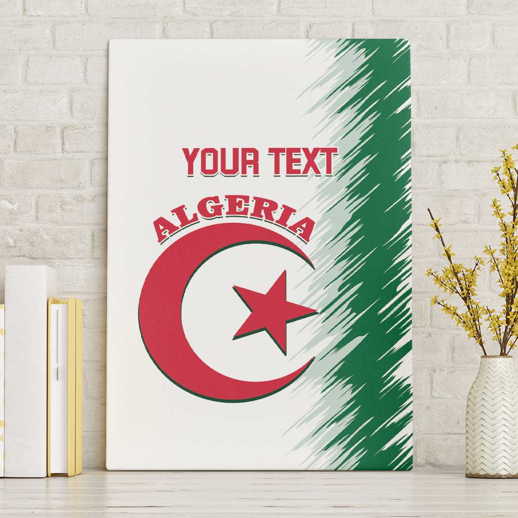 Custom Algeria Football Canvas Wall Art Go The Greens - Wonder Print Shop