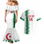 Custom Algeria Football Couples Matching Mermaid Dress and Hawaiian Shirt Go The Greens - Wonder Print Shop