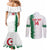 Custom Algeria Football Couples Matching Mermaid Dress and Long Sleeve Button Shirt Go The Greens